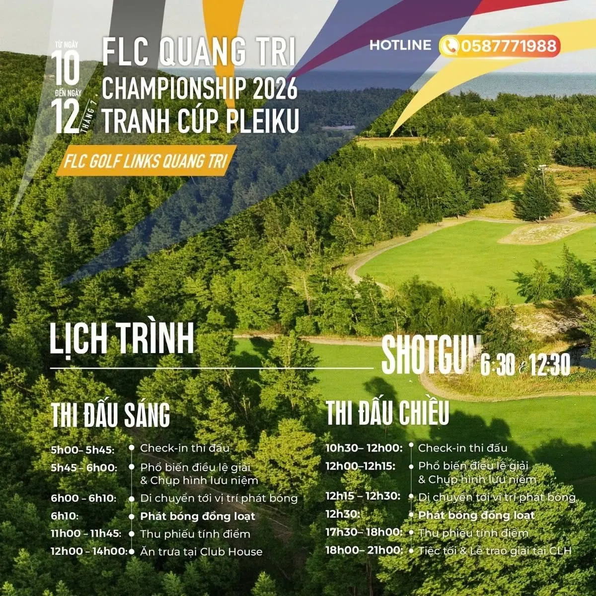 FLC Quang Tri Championship 2026 shotgun schedule