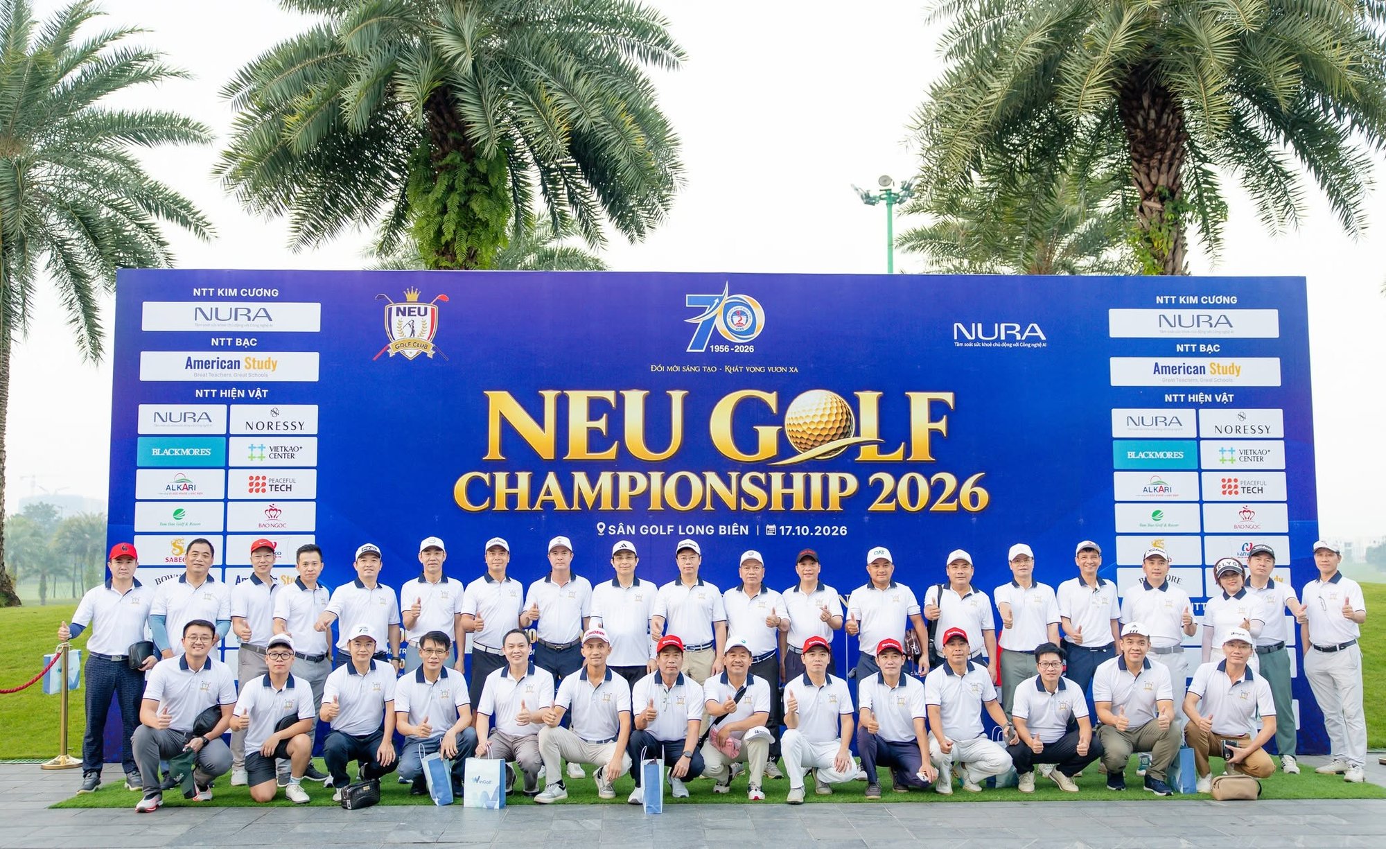 NEU Golf Championship 2026在河内龙边高尔夫球场圆满落幕 逾300位校友球手齐聚挥杆