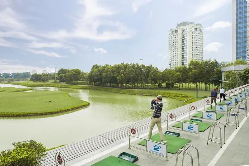 Outdoor driving range in Hanoi