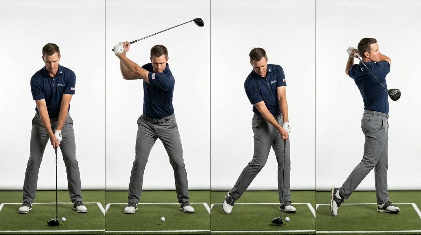 Main phases of a golf swing