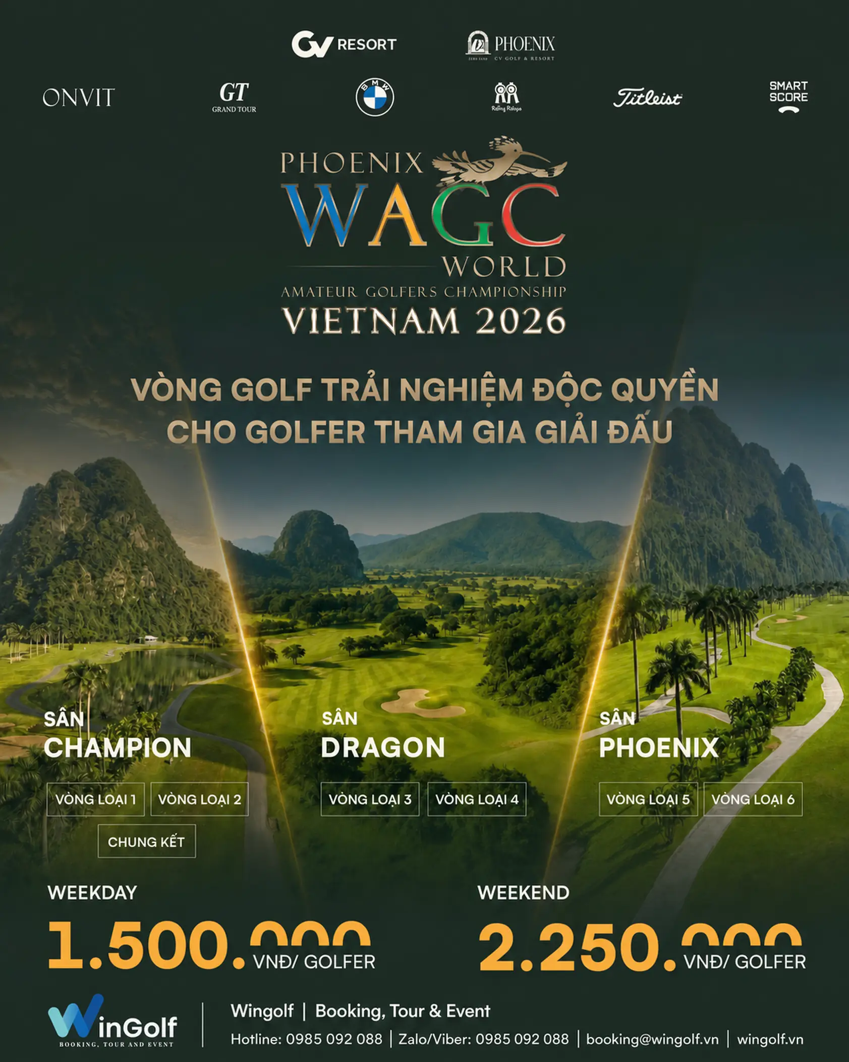 Ưu đãi vòng golf trải nghiệm trước Phoenix Tournament WAGC Vietnam 2026