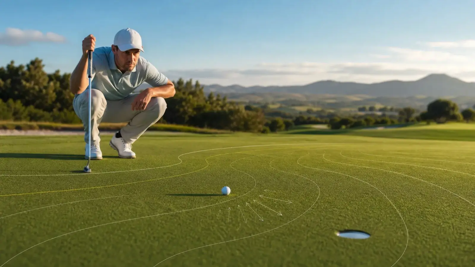 Cách đọc green - break, grain và slope trong putting golf